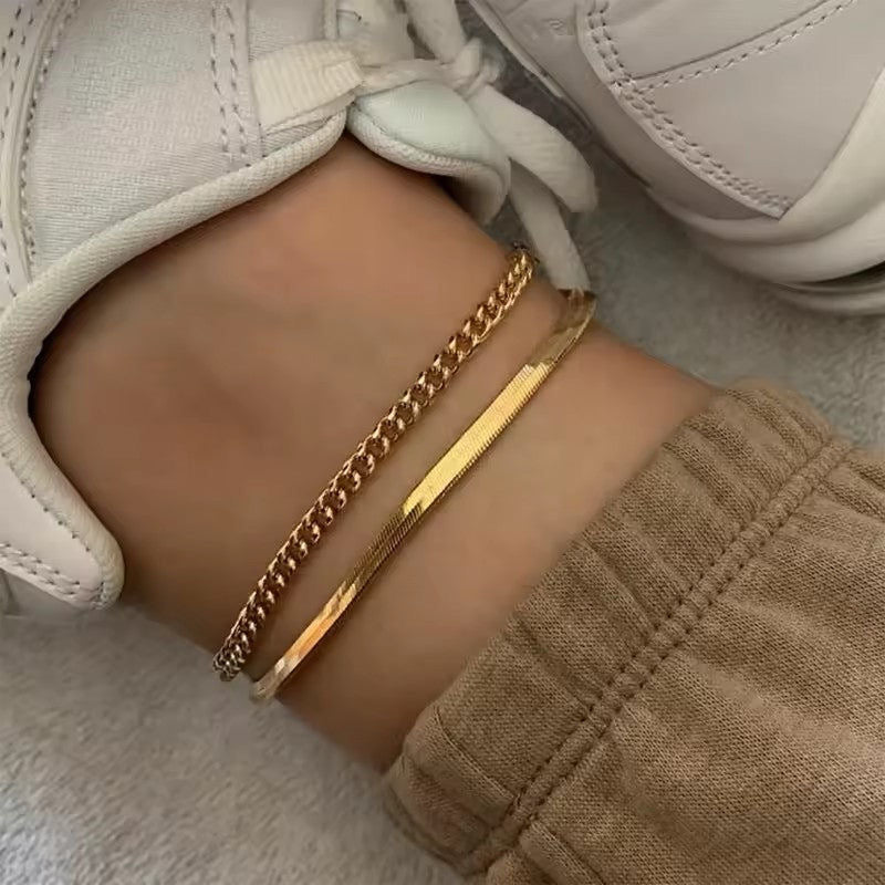 CUBAN CHAIN ANKLET
