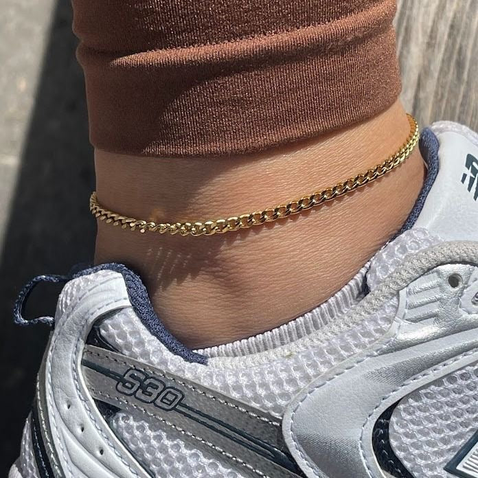CUBAN CHAIN ANKLET